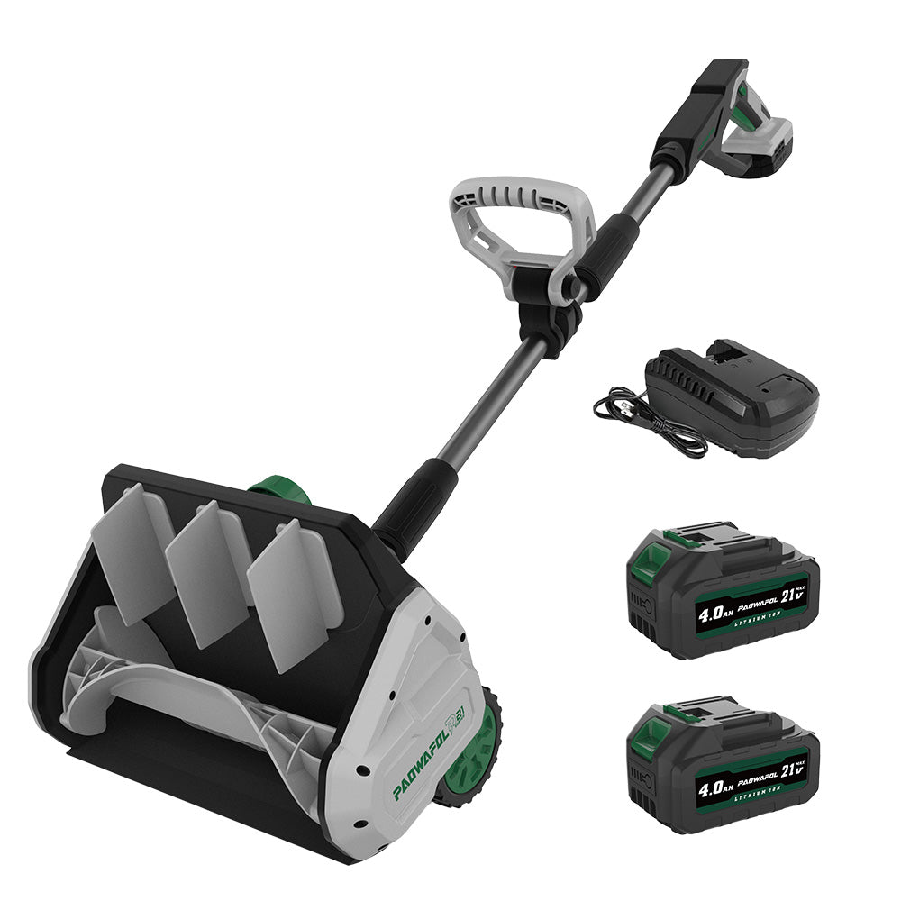 Cordless Snowe Blower 12 INCH Snow Shovel with Directional Plate & Adjustable Front Handle