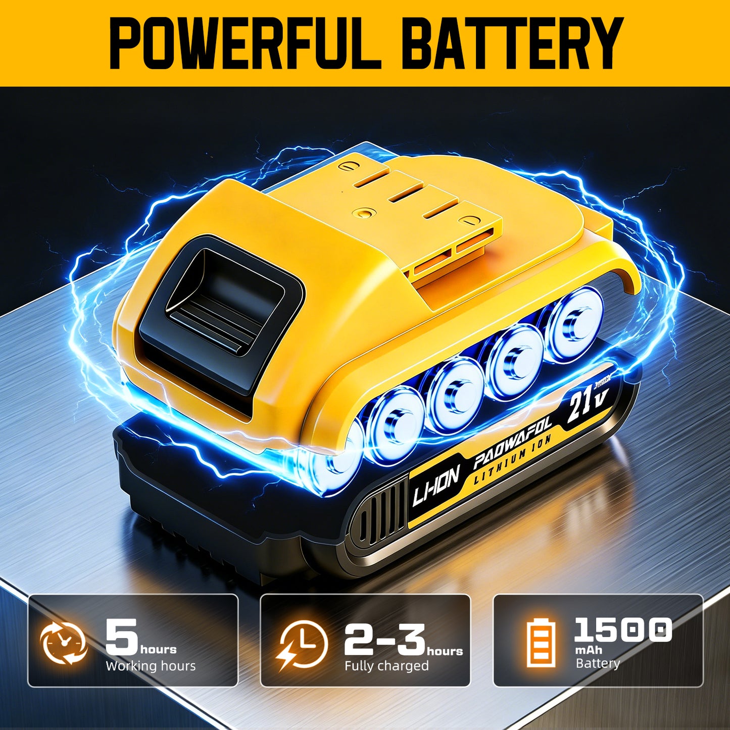 PAOWAFOL 210 Pciece 21V Cordless Drill,All in 1 with 2 battery electric drill,Multi Functional Tool Kit for Men gift,Home,DIY,daily maintenance
