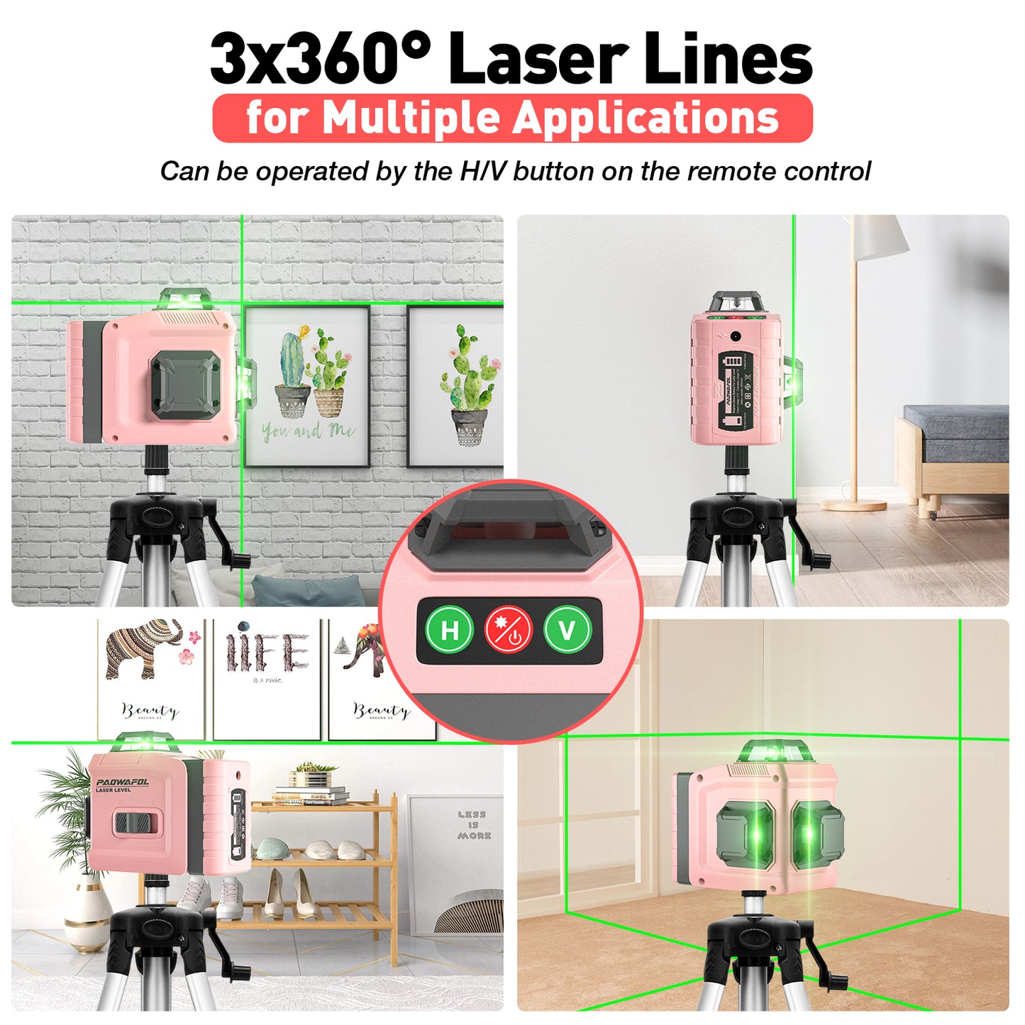 Paowafol 150ft Laser Level